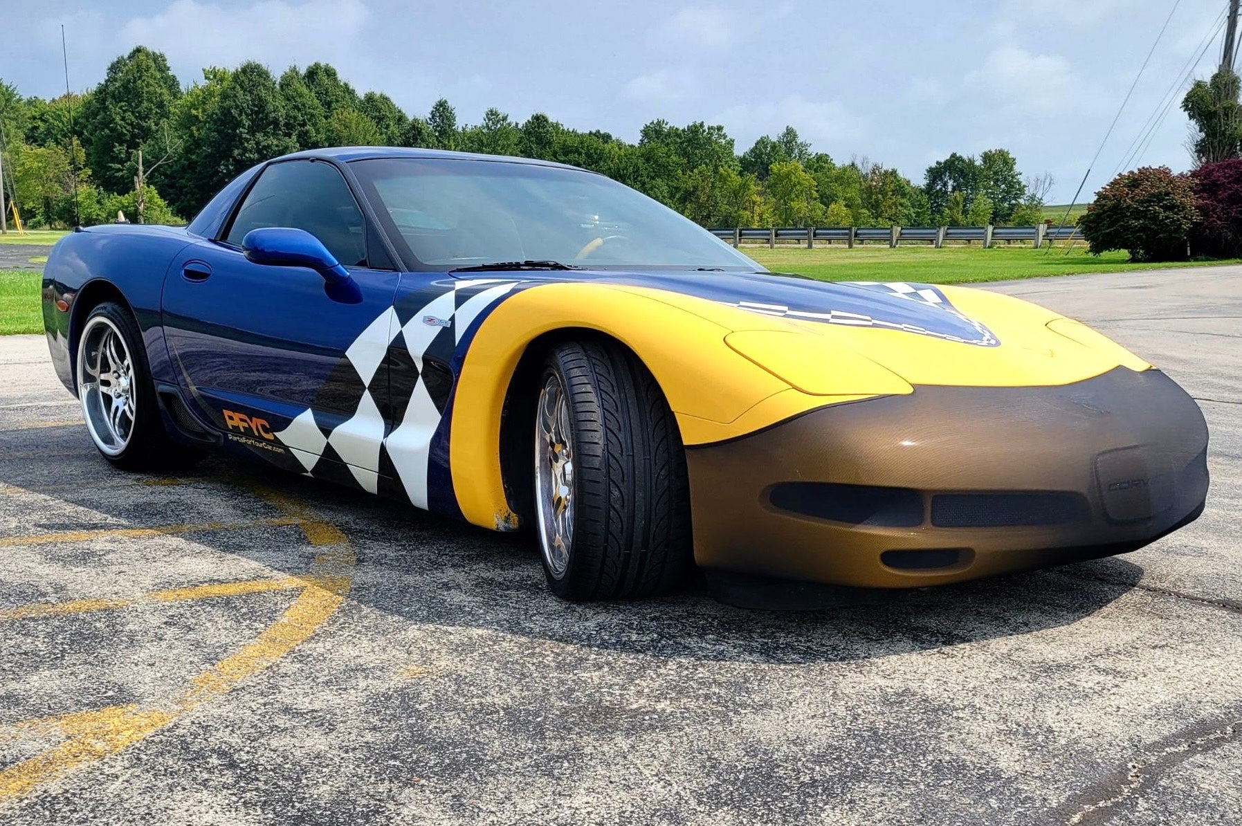 Face Mask Pattern Corvette C5 Corvette Front End Mask- Cover- Bra | NoviStretch
