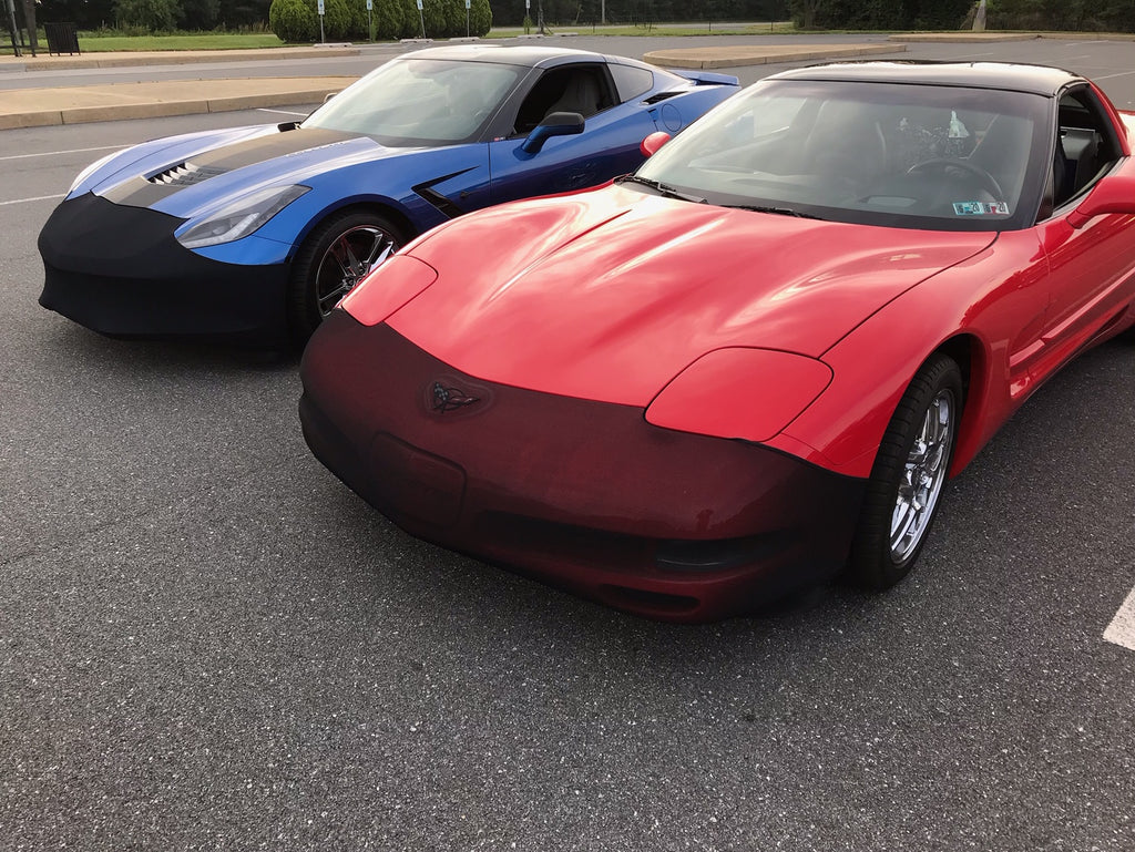 NoviStretch Vorder-BH Für Corvette C6/C7 (ab 2006) – Stretch-Schutzmaske Für Frontpartie | Schnelles An- & Ausziehen
