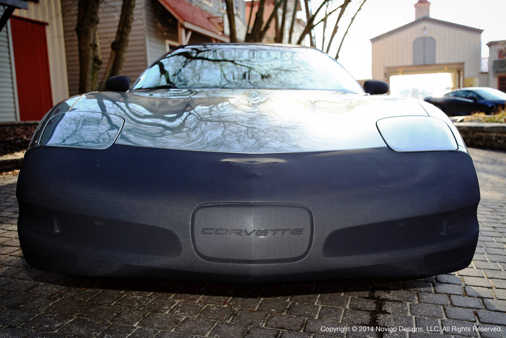 NoviStretch Mirror Mask Bra For C5 C6 C7 Corvette (1997-2019) - Black Mesh Protective Covers