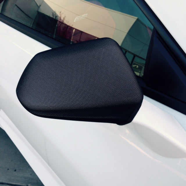 NoviStretch Mirror Covers - 6th Gen Camaro, 6th Gen Mustang & Dodge LX (See listing for fitment)